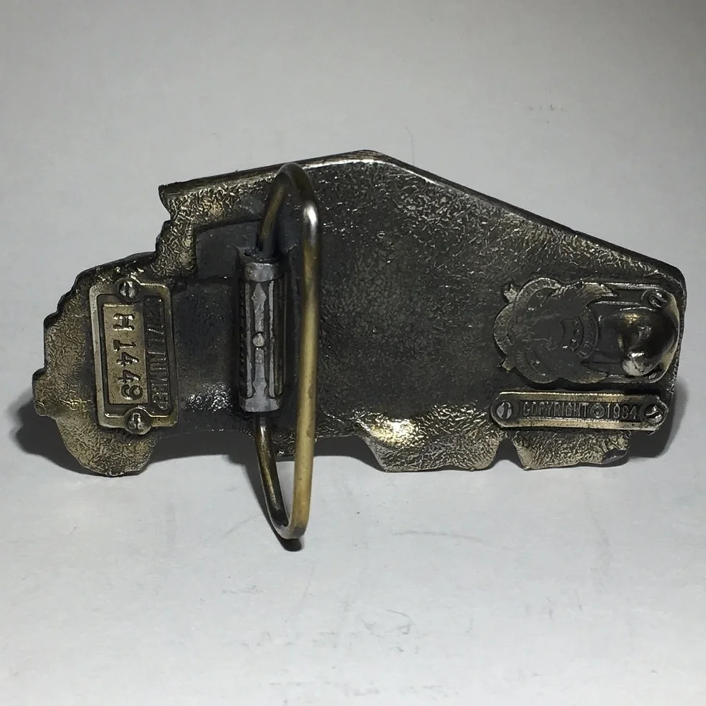 Vintage 1984 Wells Fargo Shaped Belt buckle